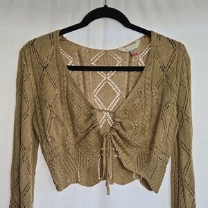 🖤5/$20🖤 No Boundaries Tan Knit Crop Top